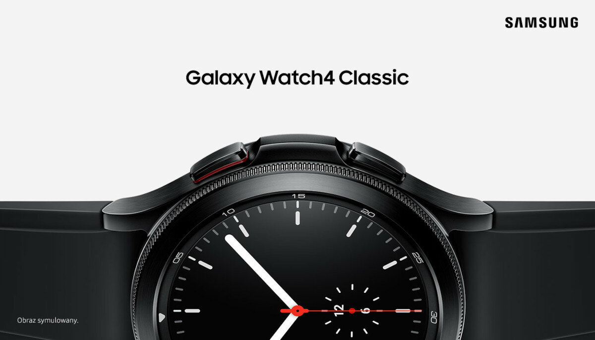 Smartwatch Samsung Galaxy Watch 4 Classic LTE 46mm srebrny baner marketingowy