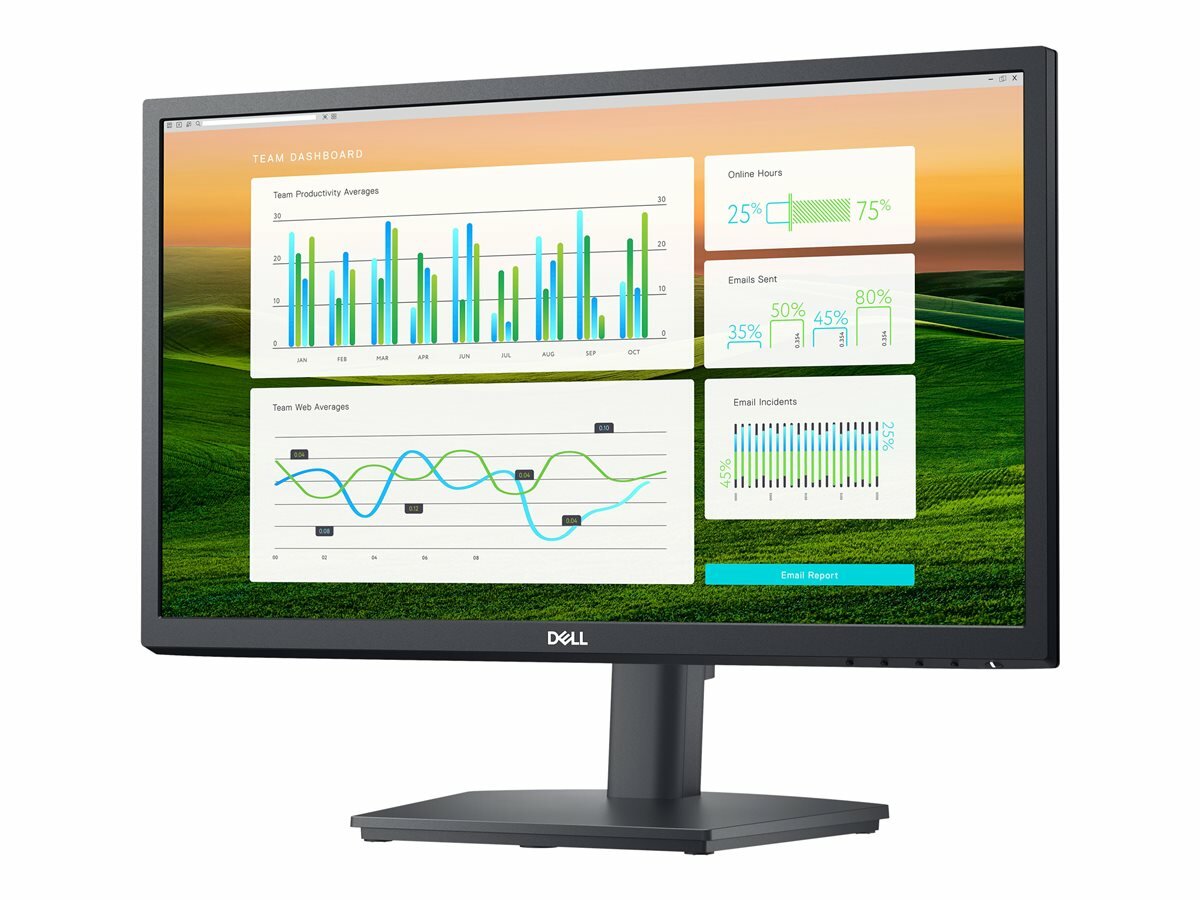 Monitor Dell E2222HS 21.5”  widok pod skosem