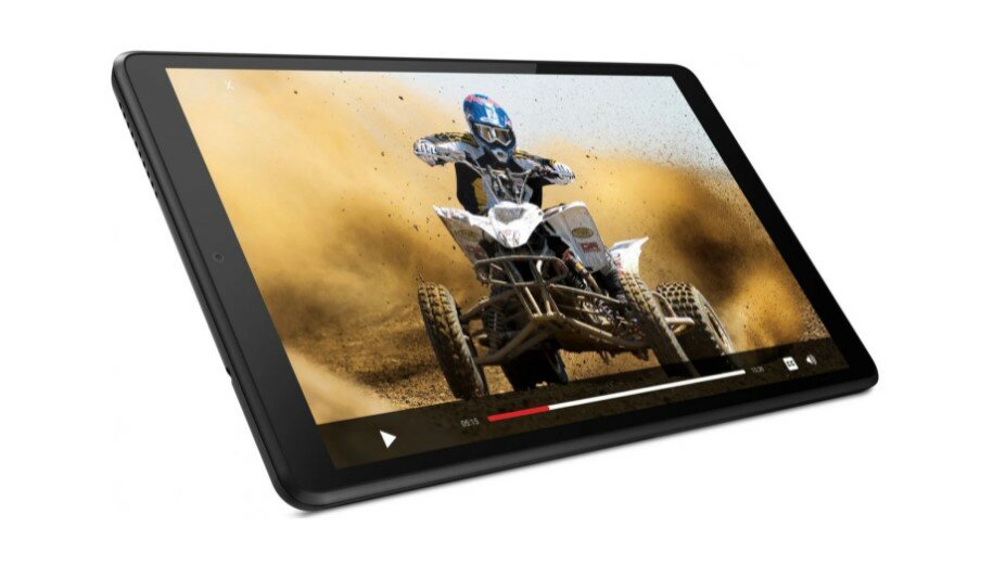Tablet Lenovo TB-8505F 2/32GB wyświetlany filmik na ekranie