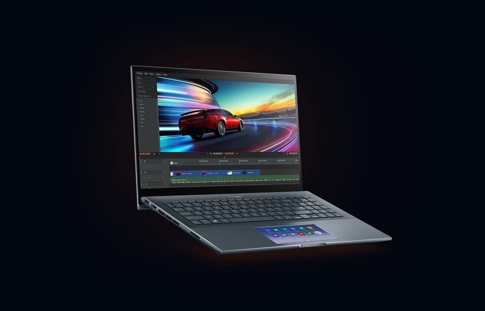Laptop Asus ZenBook 15 UX535 UX535LI-KJ266T widok na laptopa pod skosem w prawo