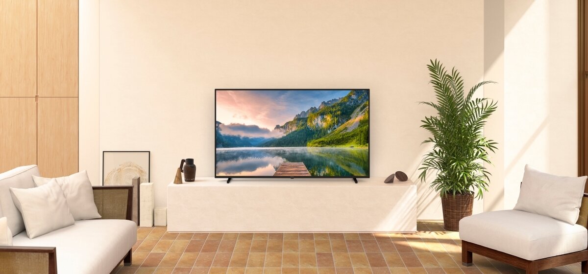 Telewizor Panasonic TX-50JX800E Android TV™ 4K LED zamontowany na ścianie
