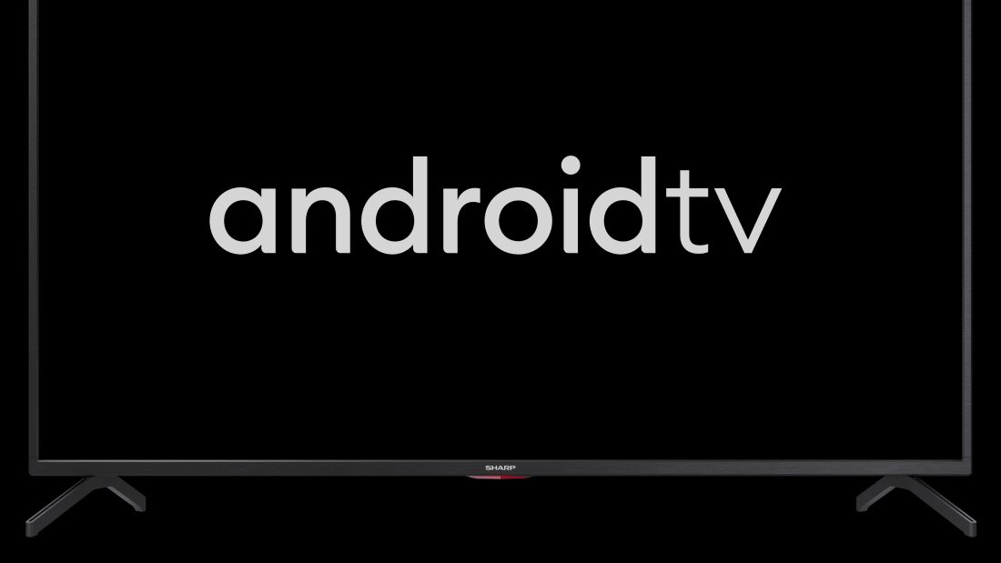 Telewizor Sharp 32BI4EA przedstawiający Android TV