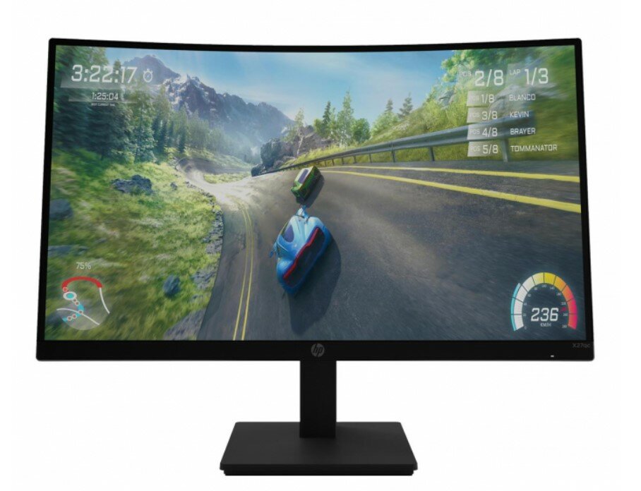 Monitor HP X27c FHD Gaming (32G13E9) frontem