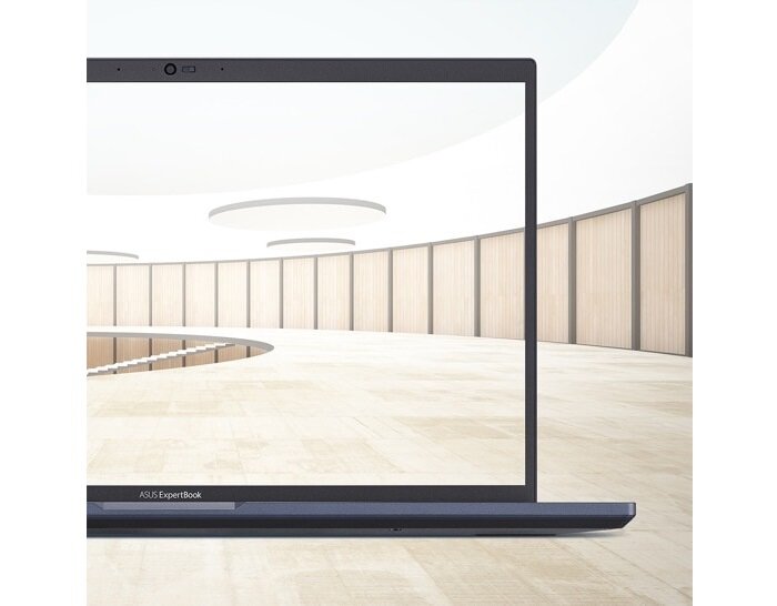 Laptop Asus ExpertBook L1 L1500 L1500CDA-BQ0115R widok na połowę ekranu laptopa od przodu