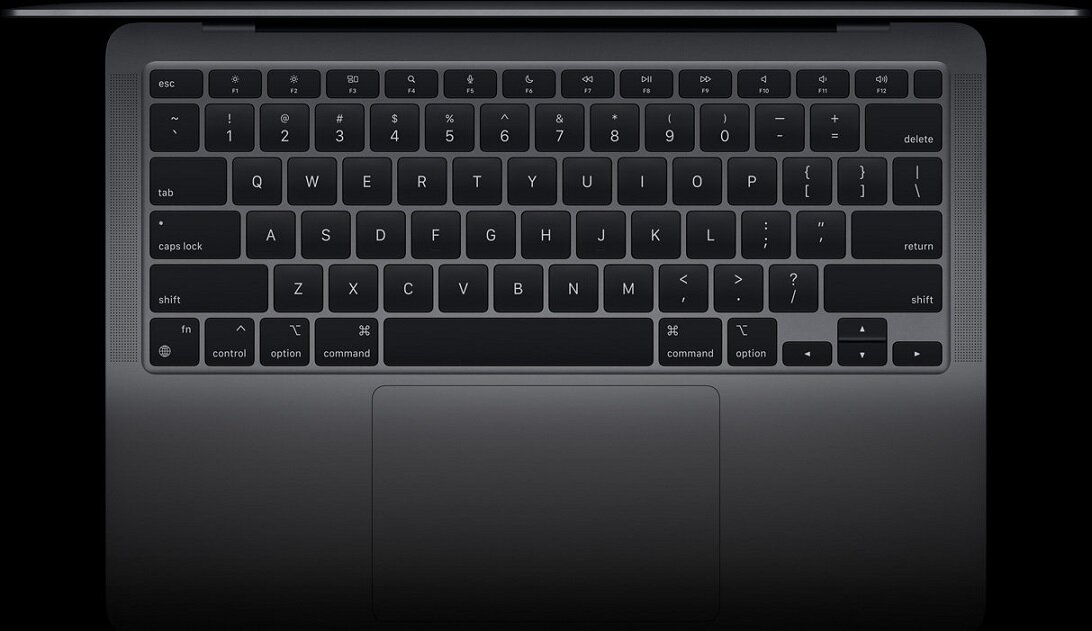 Laptop Apple Macbook Air 13 MGN93ZE/A/US 8GB/256GB widok na klawiaturę od góry