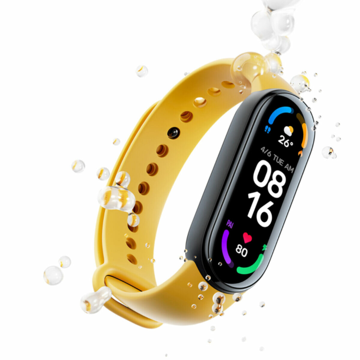 Smartband Xiaomi Mi Band 6 zegarek zalany wodą, wodoszczelność