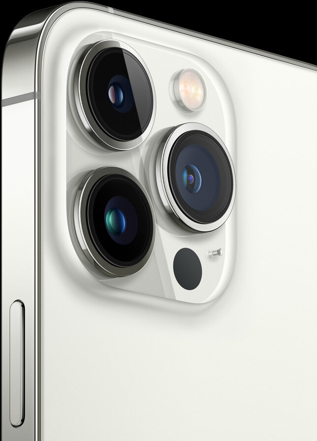 Smartfon Apple iPhone 13 Pro widok na front-bok wyspy aparatów