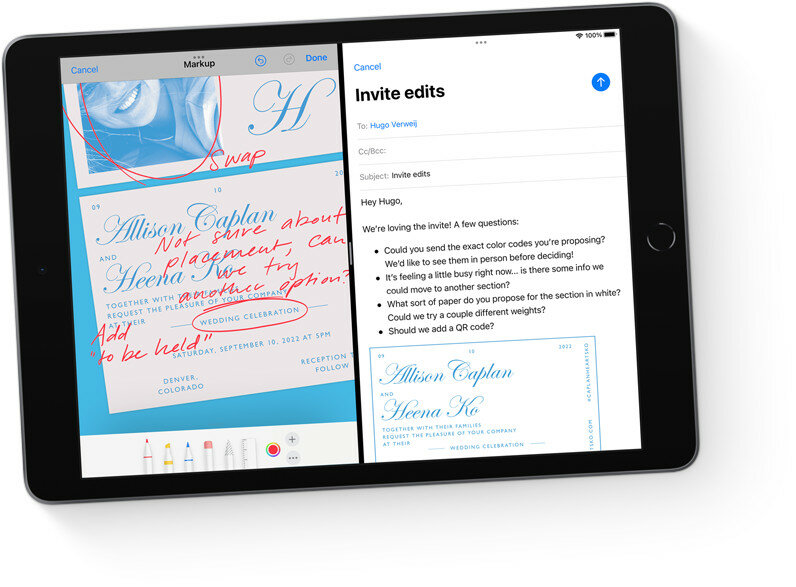 iPad 10.2 Wi-Fi + Cellular 256GB Silver włączony redaktor to plików i tekstów