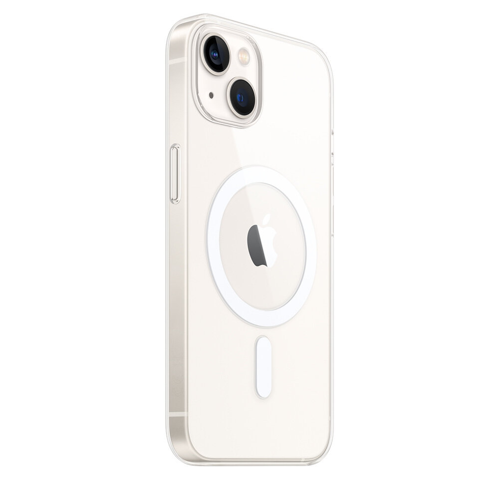 Apple iPhone 13 Clear Case with MagSafe widok na tył urządzenia z etui