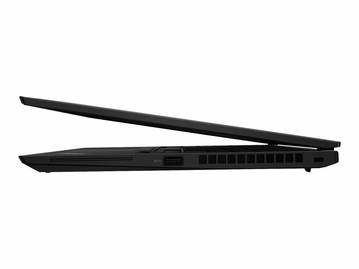 Laptop Lenovo ThinkPad X13 Gen 2 20WK00AEPB widok bokiem na lekko uchylony laptop