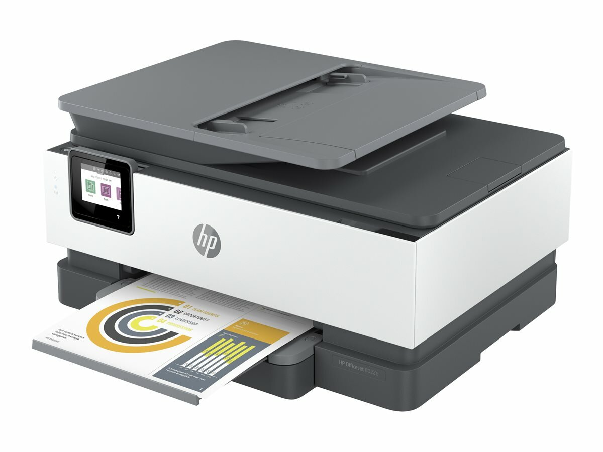 Urządzenie wielofunkcyjne HP OfficeJet Pro bok drukarki