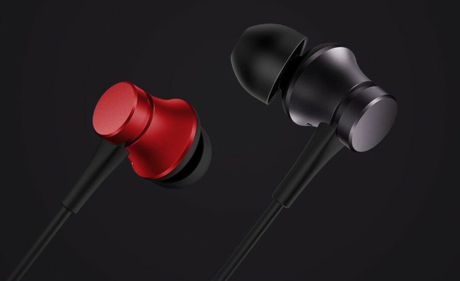 Słuchawki przewodowe Xiaomi Mi Earphones Basic Red metałowy korpus