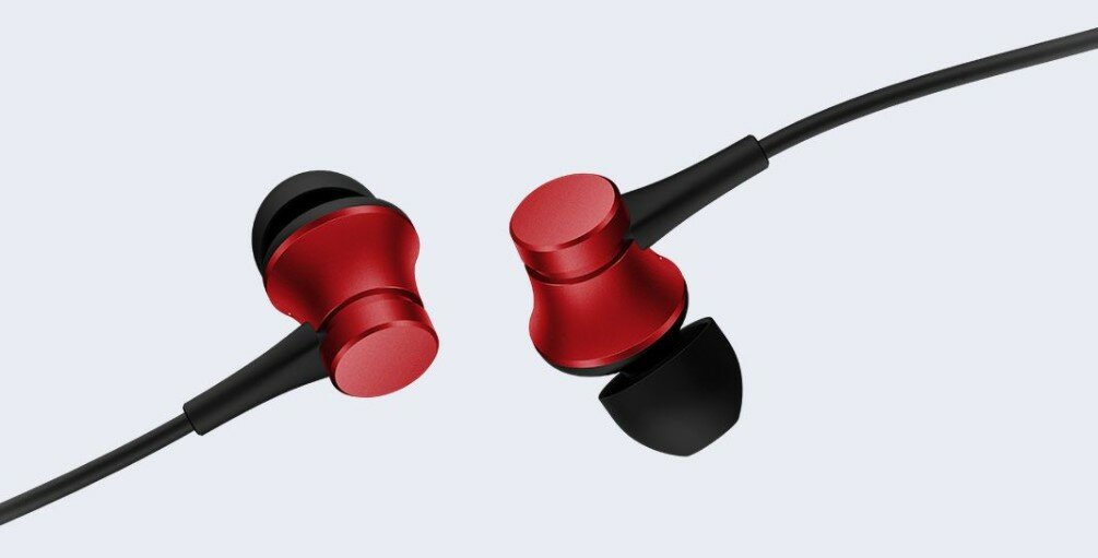 Słuchawki przewodowe Xiaomi Mi Earphones Basic Red design i styl