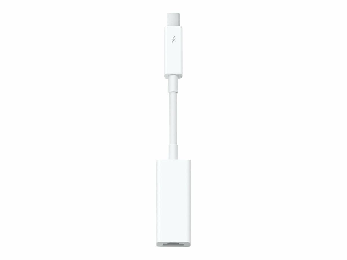 Adapter Apple MD463ZM/A Thunderbolt - Gigabit Ethernet widoczny z góry