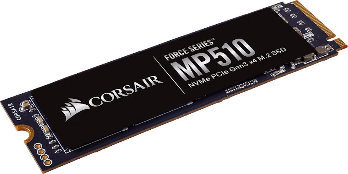 Dysk SSD Corsair Force Serie MP510 zdjęcie dysku pod skosem