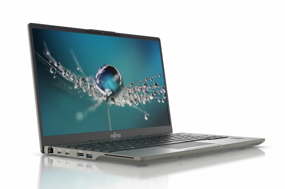 Notebook Fujitsu LIFEBOOK U7411 widok na bok laptopa 