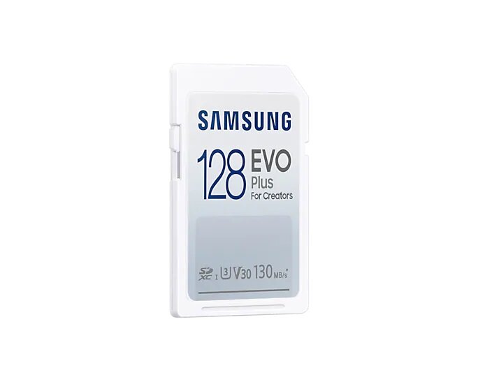 Karta pamięci Samsung EVO Plus MB-SC128K/EU 128GB pod skosem w lewo