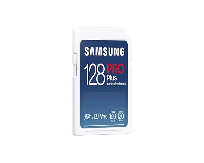 Karta pamięci Samsung PRO Plus MB-SD128K/EU 128GB pod skosem w lewo