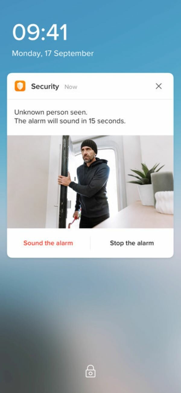 Inteligentny System Alarmowy z Kamerą NETATMO Poiadonienie na smartwona