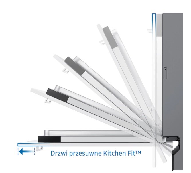 Zmywarka do zabudowy Samsung DW60A8070BB Biała Drzwi przesuwne Kitchen Fit
