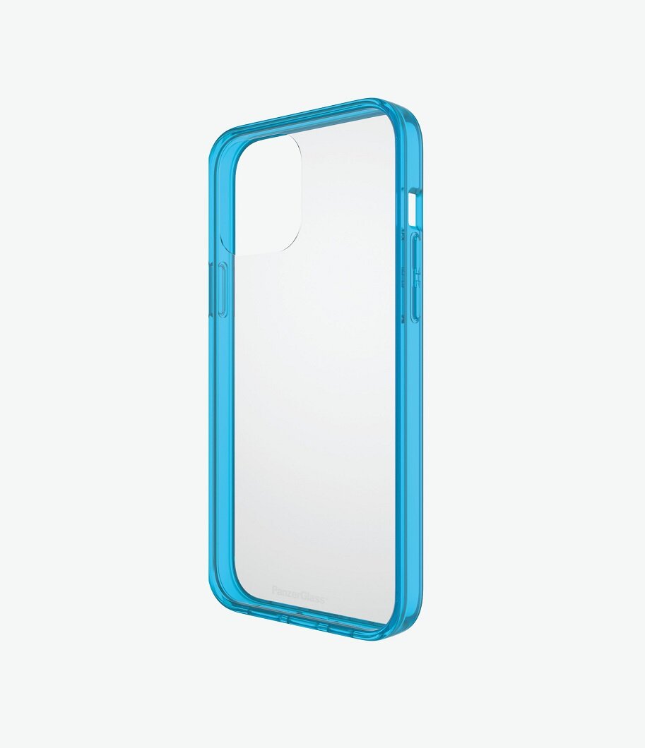 Etui do iPhone 13 Pro Max PanzerGlass ClearCase Niebieskie z boku
