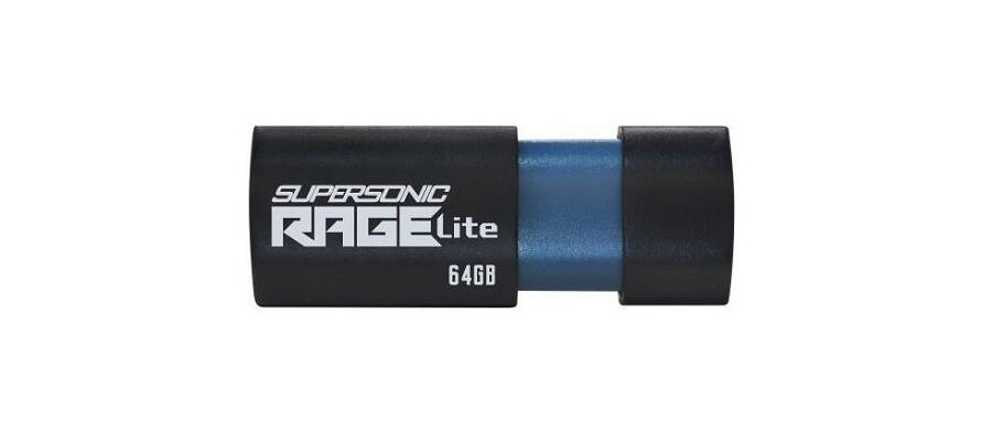 Pendrive Patriot Supersonic Rage Lite 64GB PEF64GRLB32U widok w poziomie