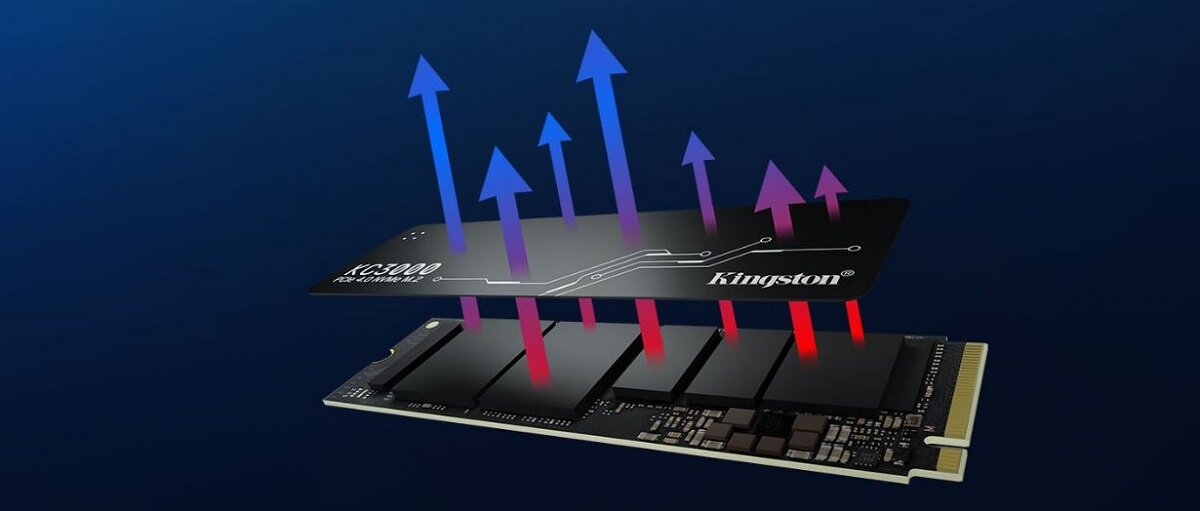 Dysk SSD Kingston KC3000 M.2 2048GB SKC3000D/2048G  system odprowadzania ciepła