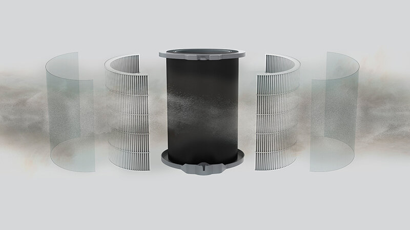Oczyszczacz powietrza Hoover HHP50CA H-PURIFIER 500 3-warstwowy system filtracji z pyłem