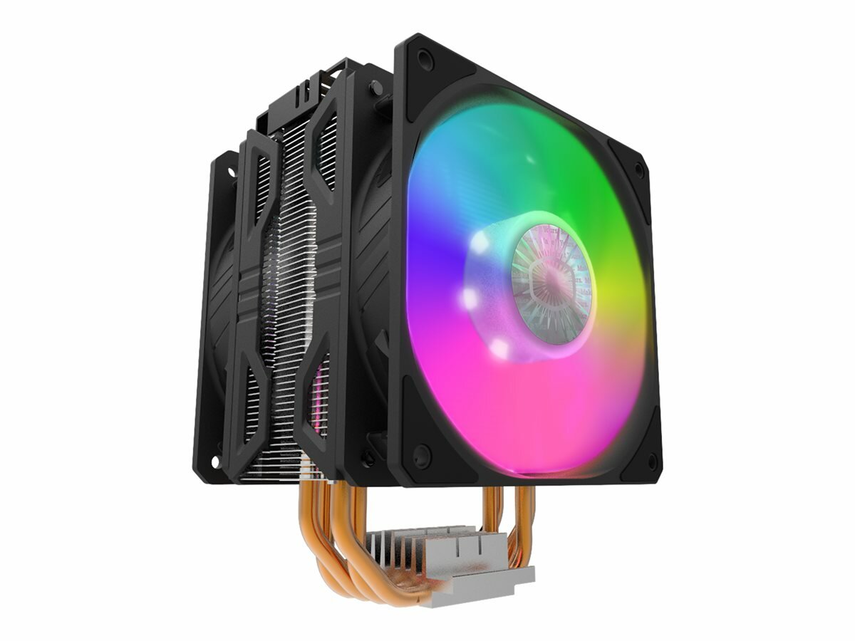 Chłodzenie Cooler Master Hyper 212 LED Turbo ARGB widok pod skosem