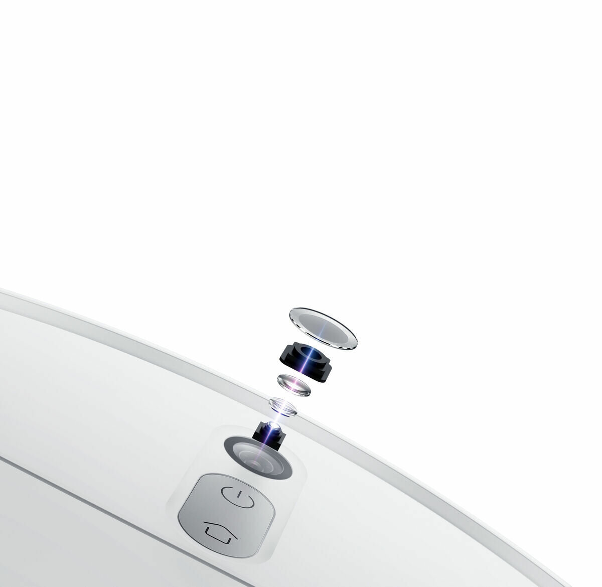 Robot sprzątający Xiaomi Mi Vacuum-Mop 2 Lite zbliżenie na rozłożony żyroskop
