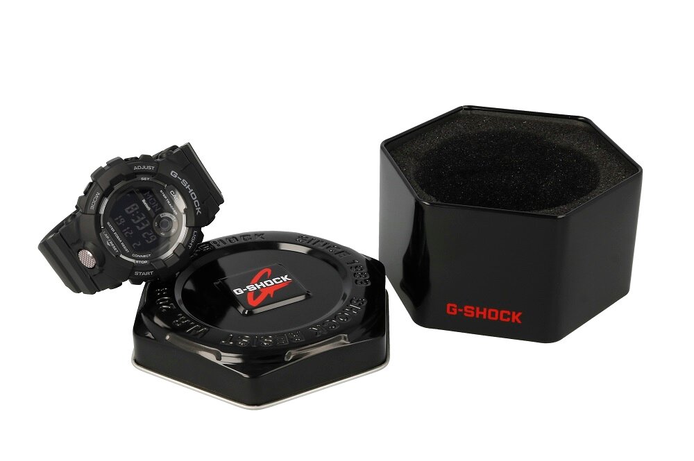 Zegarek Casio G-Shock GBD-800 -1BER przodem zawartość zestawu