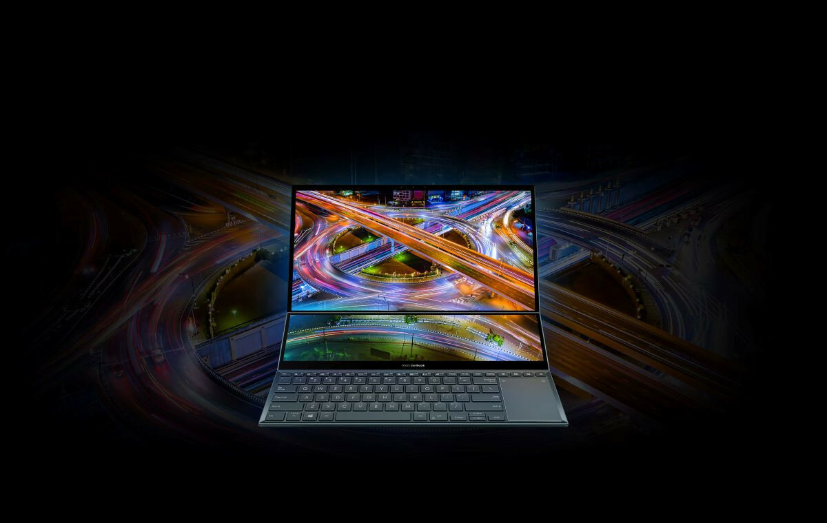 Laptop Asus ZenBook Pro Duo OLED UX582 UX582HS-H2002X od frontu