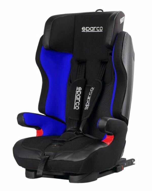Fotelik samochodowy Sparco SPRO 700BL SK700 ECE R44/04 czarno-niebieski