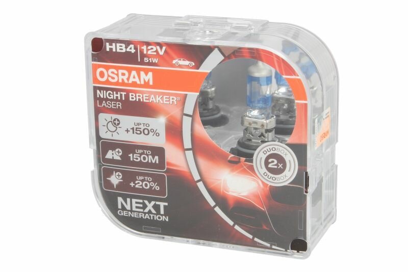 Żarówka Osram NIGHT BREAKER LASER HB4 OSR9006 NL-HCB opakowanie