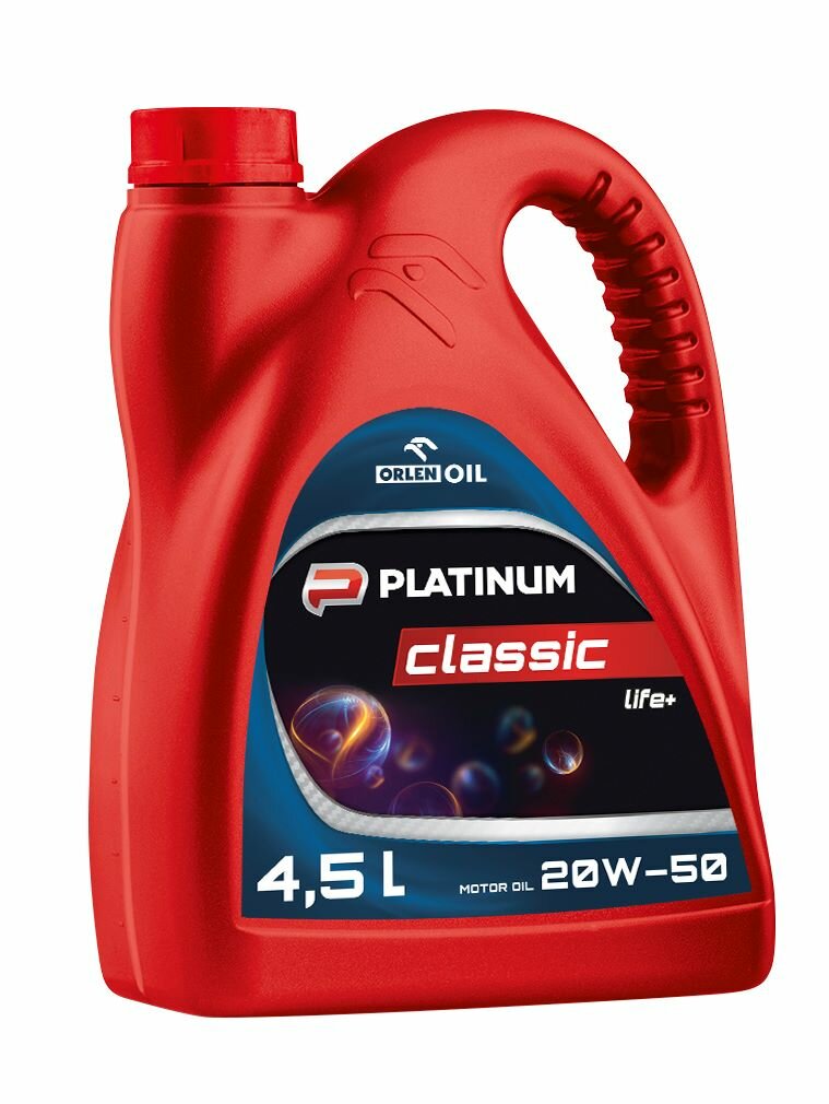 Olej silnikowy Orlen Oil Platinum Classic Life+ QFS410B60 20W-50 4500ml frontem
