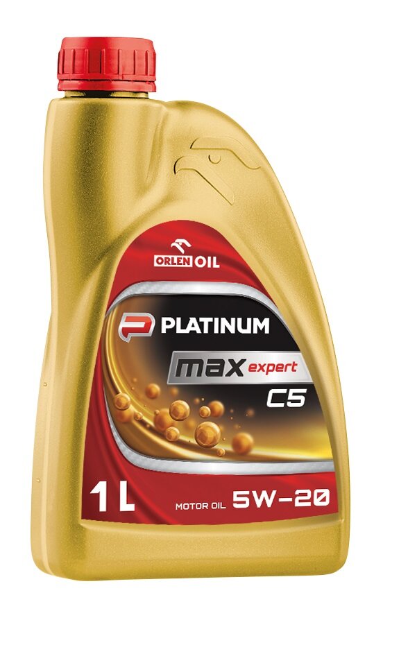 Olej silnikowy Platinum MaxExpert C5 5W-20 1000 ml z przodu