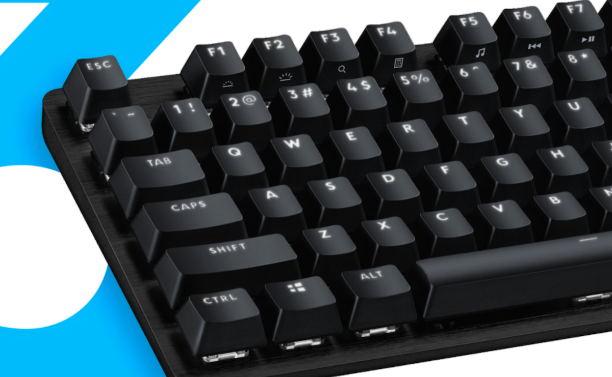 Klawiatura Logitech G413 widoczna bokiem