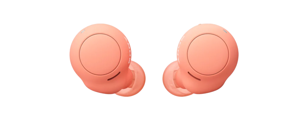 Słuchawki bezprzewodowe Sony WF-C500 Pomarańczowe z przodu