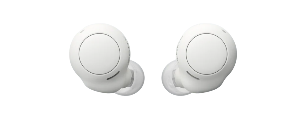 Słuchawki bezprzewodowe Sony WF-C500 Białe z przodu