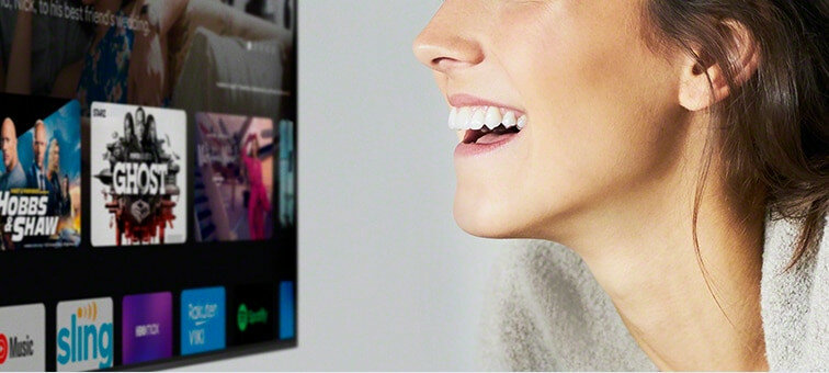 Telewizor Sony KD-55X85J Android TV sterowanie głosem