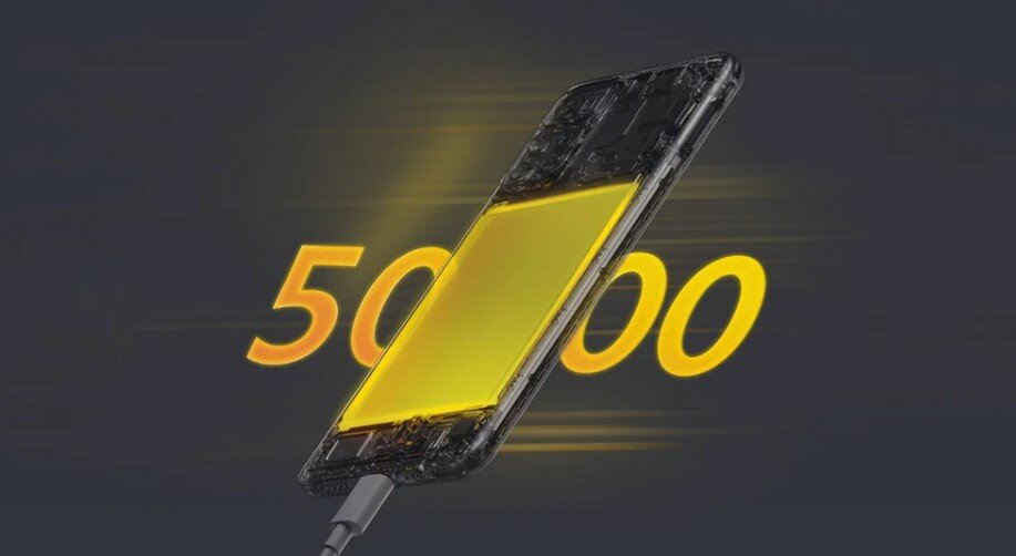 Smartfon Xiaomi POCO M4 PRO 5G 6/128 Power Black bateria o pojemności 5000 mAh