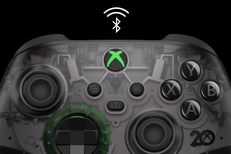 Kontroler Microsoft Xbox Wireless Controller – 20th Anniversary Special Edition połączenie Bluetooth