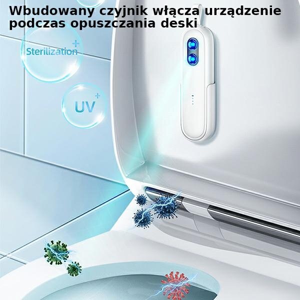 Lampa dezynfekująca do toalet UV-C USAMS ZB210XDH01 (US-ZB210) podczas użycia