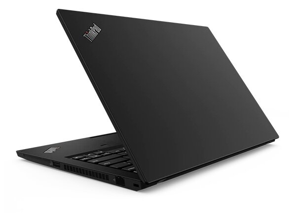 Laptop Lenovo ThinkPad T14 G2 widok na pokrywę matrycy pod skosem