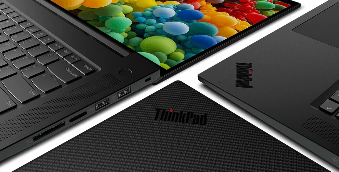 Lenovo ThinkPad P1 G4 20Y3001EPB 3 laptopy obok siebie