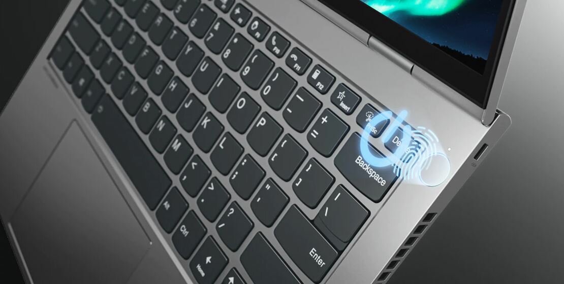 Laptop Lenovo ThinkBook 16p G2 AMD R7 5800H przycisk ze skanerem linii papilarnych