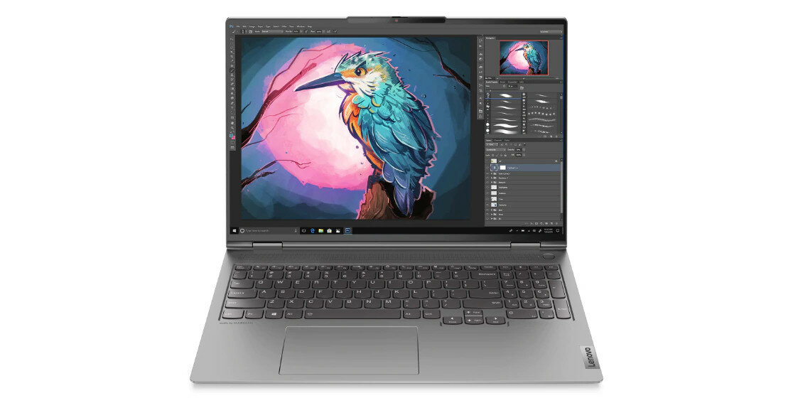 Laptop Lenovo ThinkBook 16p Gen 2 20YM002WPB przód widok na otwarty ekran 