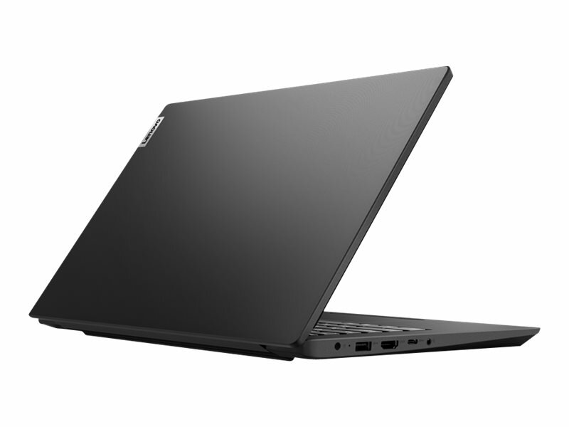 Laptop Lenovo V14 G2 82KC00AWPB widok na pokrywę laptopa pod skosem