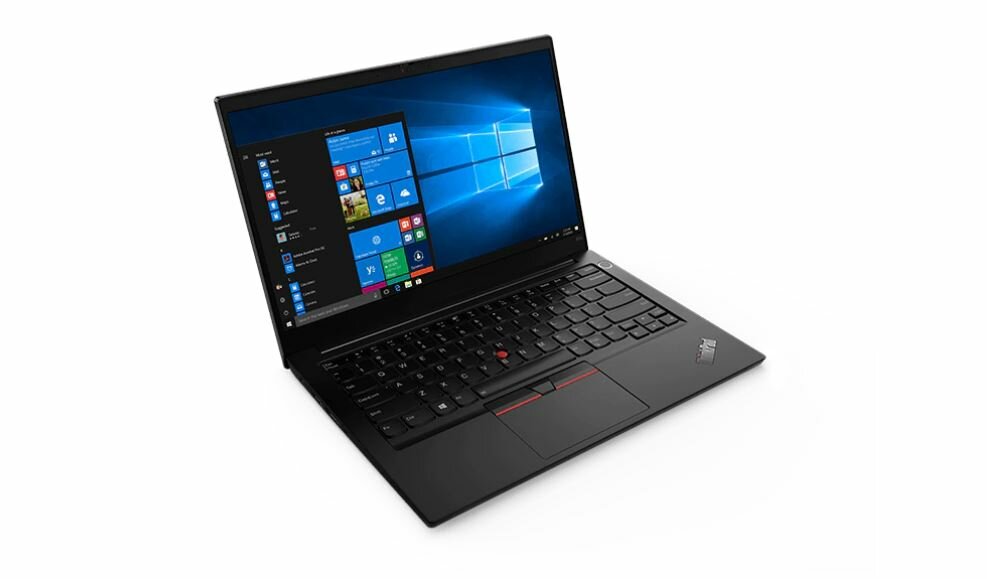 Laptop Lenovo ThinkPad E14 G3 (AMD) 20Y700AKPB otwarty pod kątem