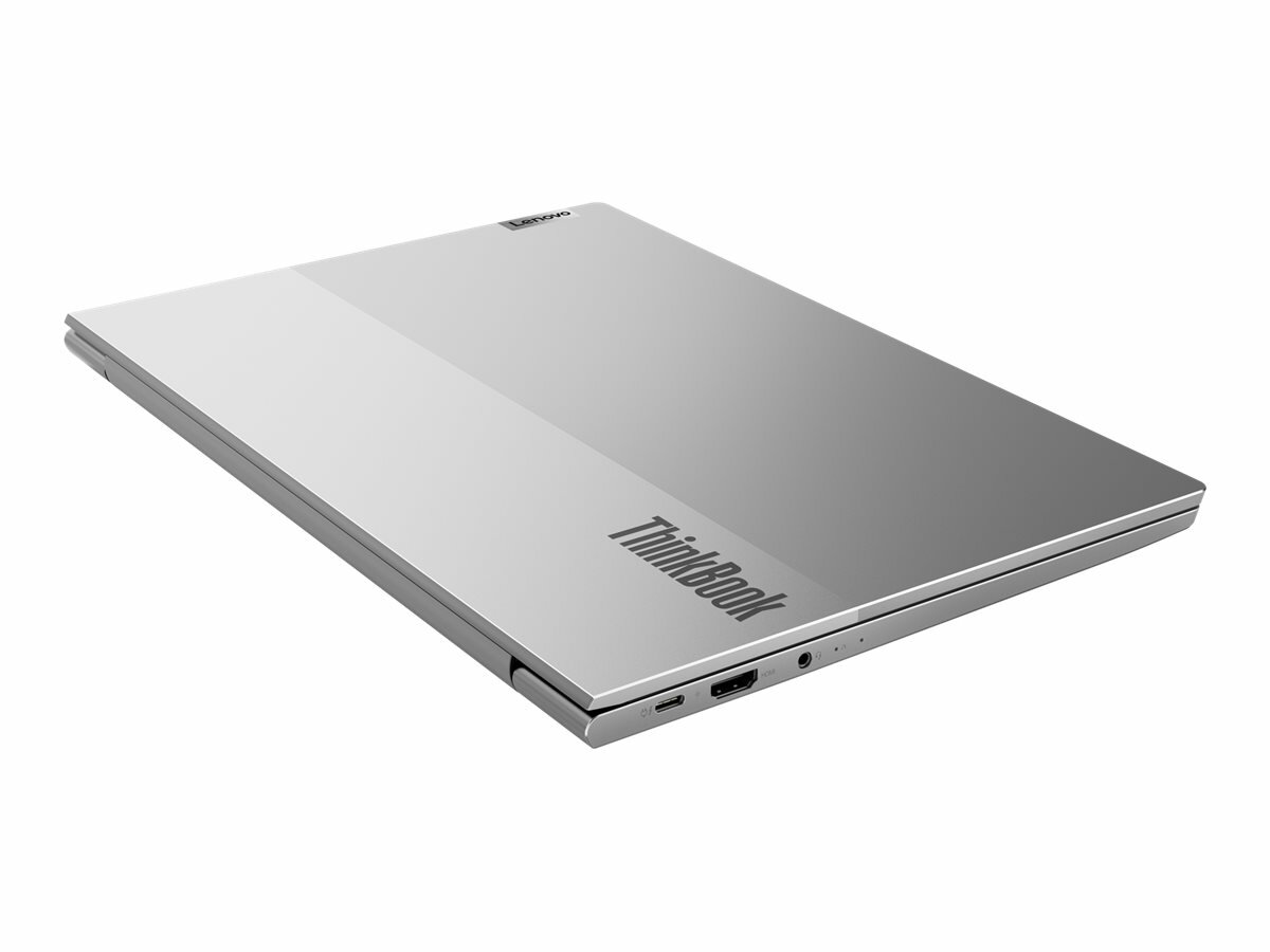 Laptop Lenovo ThinkBook 13x (20WJ0028PB) widok na obudowę laptopa lekko bokiem 